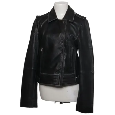 Veste de motard (Noir) de Barneys Originals Cuir