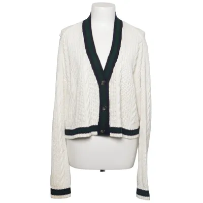 Cardigan (Hvid, Grøn) fra Urban Outfitters Akryl, Bomuld