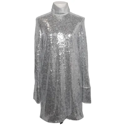 Dress (Silver, White) from COS Elastane, Polyester