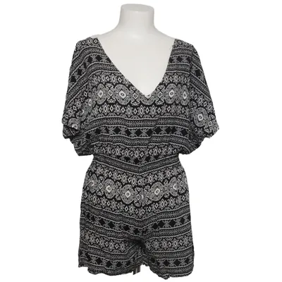 Jumpsuit (Zwart, Wit) van Lesara Viscose