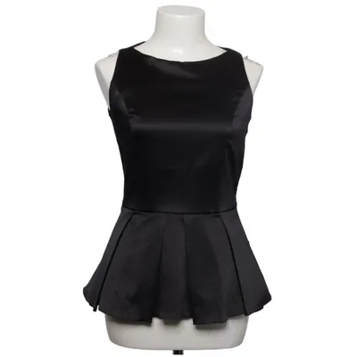 Peplum top (Black) from Nife Cotton, Elastane, Polyester