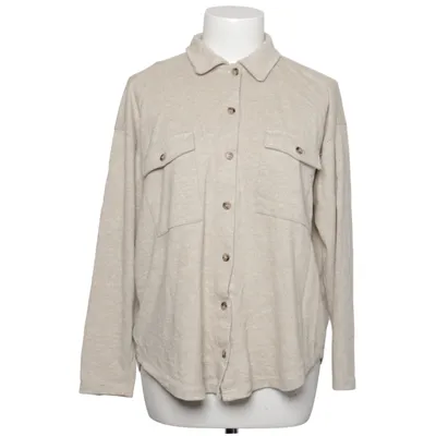 Flannel skjorte (Beige) fra Linvosges Elastan, Polyester, Viscose