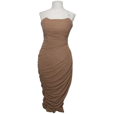 Kjole (Brun) fra Rare London Elastan, Metallfiber, Polyamid, Polyester