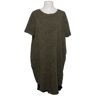 Dress (CARKAYLEE SS BLK DRESS AOP JRS) from ONLY Carmakoma Cotton