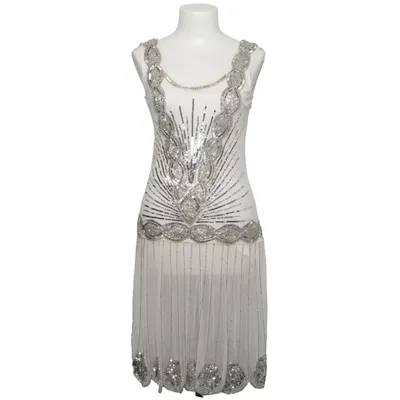 Cocktailklänning (Vit, Silverfärgad) från Frock and Frill Polyamid, Polyester