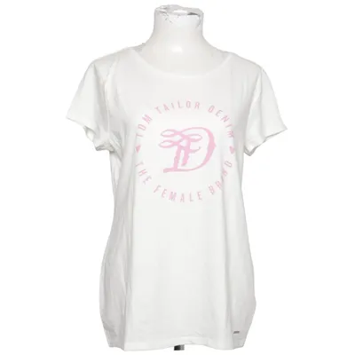 T-shirt (Vit, Rosa) från Tom Tailor Denim Bomull