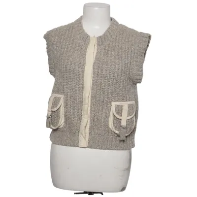 Vest (Grå, Beige) fra Zara Bomuld, Linned