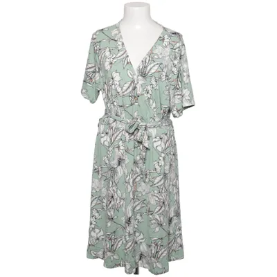 Wrap dress (Green, White, Multicolored) from Sara Lindholm Elastane, Viscose