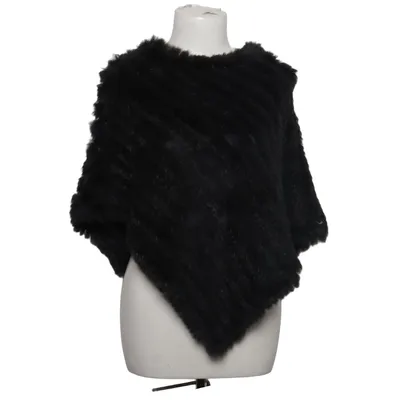 Poncho (Gray) from Oakwood Acrylic, Rabbit fur, Wool