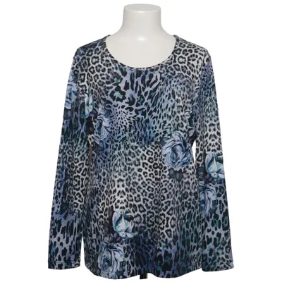 Bluse (Blå, Sort, Hvid, Flerfarvet) fra Judith Williams Elastan, Polyester