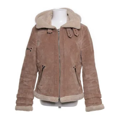 Shearlingjacka (Beige) från Marie Lund Akryl, Pälsimitation, Polyester