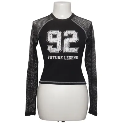 Langarmshirt (Schwarz) von New Yorker Baumwolle, Elasthan, Polyester