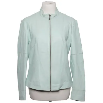Leather jacket (Blue) from Claire.dk Leather, Polyamide
