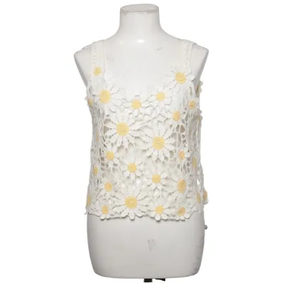 Top (Wit, Geel) van Daphnea Katoen, Polyester