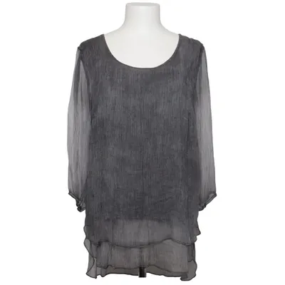 Blouse (Grijs) van Creation L Elastaan, Zijde, Viscose