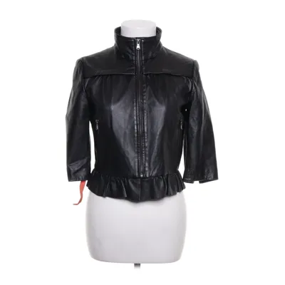 Läderjacka (Svart) från Max & Co. Bomull, Skinn, Polyester