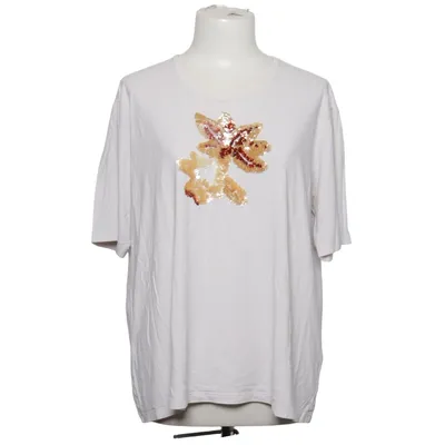 T-shirt (Blanc) de Carla Carla Élasthane, Viscose