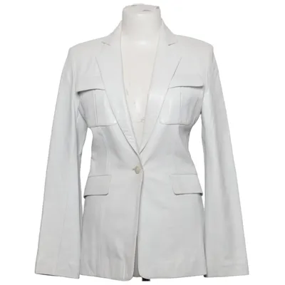 Blazer (Hvid) fra Hemisphere Viscose, Læder
