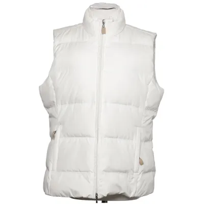 Dunväst (Vit) från Cecil Dun, Fjädrar, Polyamid, Polyester