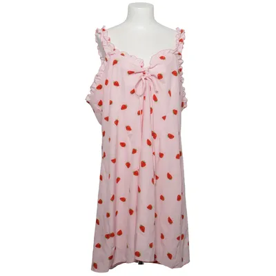 Dress (Pink, Red) from Shein Curve Polyester