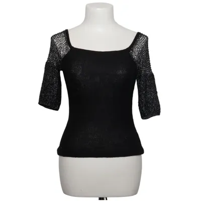 Top (Black, Silver) from Baby Alpaca Alpaca wool