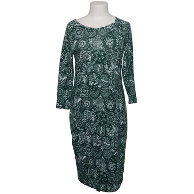 Klänning (Grön, Vit) från Oodji Elastan, Polyester