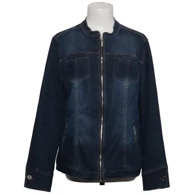 Denimjakke (Blå) fra Walbusch Bomuld, Elastan, Polyester