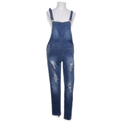 Tuinbroek (Blauw) van Miss VIP Katoen, Elastaan