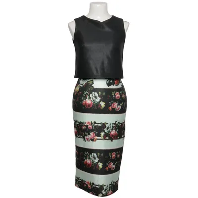 Dress (Black, Multicolored) from True Violet Elastane, Polyester
