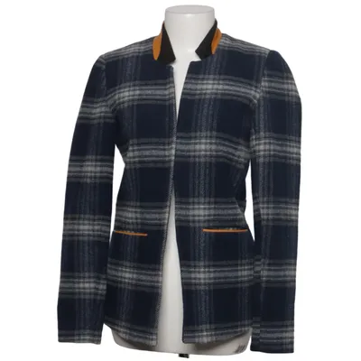 Kavaj (Blå, Grå, Vit) från Valentine Gauthier pour VILA Bomull, Skinn, Polyamid, Polyester, Viskos, Ull