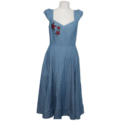 Klänning (Blå, Röd) från Collectif Vintage Bomull, Polyester