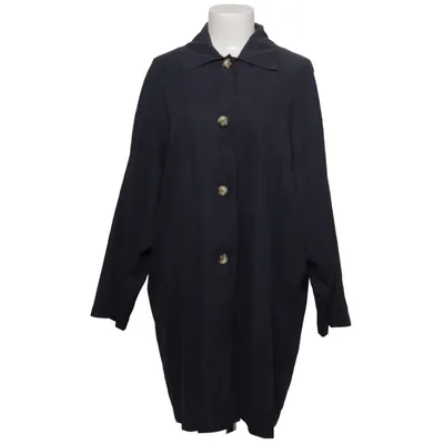Coat (Blue) from Chaloc Acetate, Polyamide, Polyester