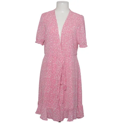 Wrap dress (Pink, White) from MSCH Copenhagen Recycled polyester, Viscose
