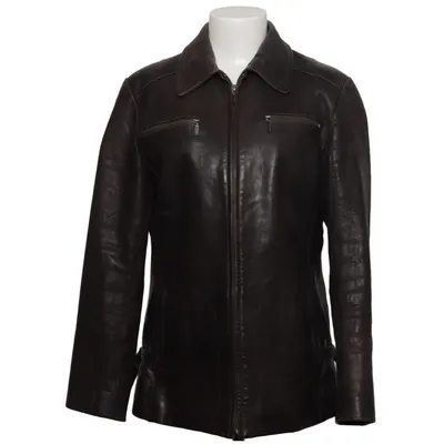Leren jack (Bruin) van Kara Leer, Polyester