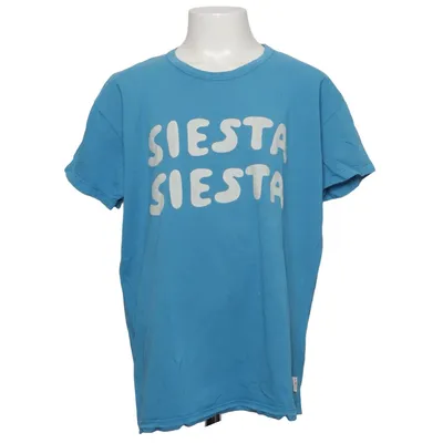 T-shirt (Blå) fra Tinycottons Elastan, Økologisk bomuld