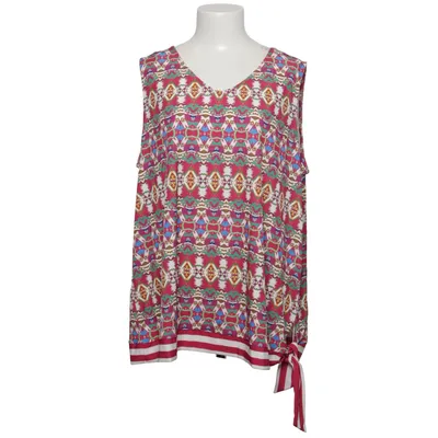 Topp (Röd, Flerfärgad) från Ulla Popken Elastan, Polyester
