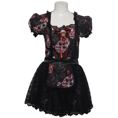 Dirndl (Sort, Rød, Hvid) fra Deiters Polyester