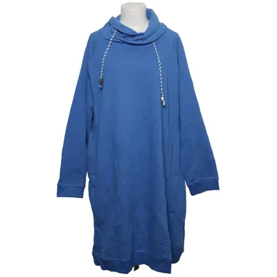 Hoodiekjole (Blå) fra Ulla Popken Bomuld, Polyester