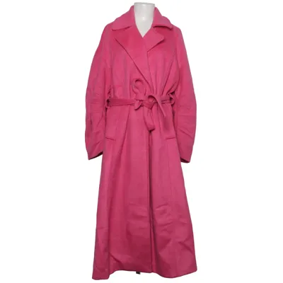 Coat (Pink) from YAS Recycled polyester, Wool