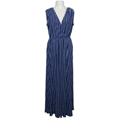Wrap dress (Blue, White) from Mango Polyester