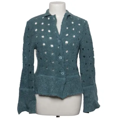 Strickjacke (Blau) von Evelin Brandt Polyamid, Wolle