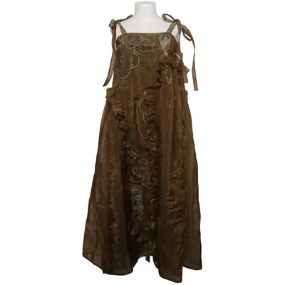 Maxi dress (Green) from Cecilie Bahnsen Elastane, Polyamide, Polyester, Viscose