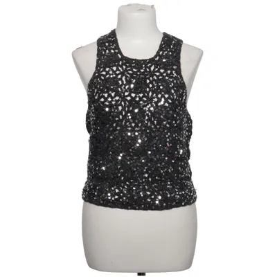 Crop top (Gray, Silver) from Zara Acrylic, Polyamide, Polyester