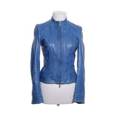 Läderjacka (Blå) från Hugo Boss Bomull, Polyester