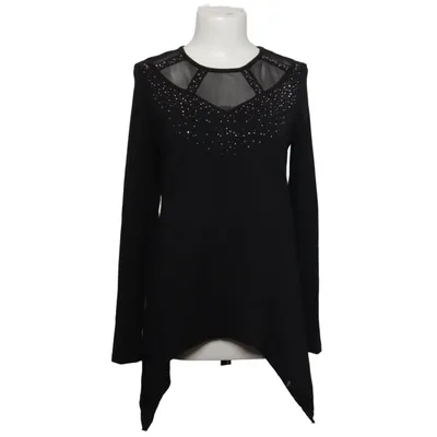 Blouse (Black) from Tredy Fashion Cotton, Elastane, Modal