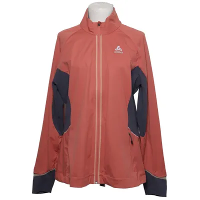 Sports jacket (Orange, Gray) from Odlo Elastane, Polyamide, Polyester