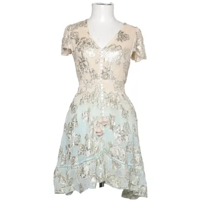 Klänning (Beige, Blå, Flerfärgad) från Boho Viskos