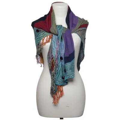 Scarf (Blue, Purple, Multicolored) from Passigatti Viscose, Wool