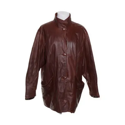 Läderjacka (Brun) från Rital Acetat, Viskos