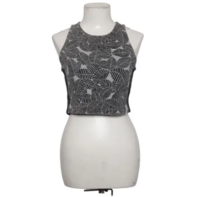 Crop top (Gray, Black) from Adidas Neo Cotton, Elastane, Polyester